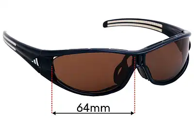 Adidas A266 Evil Eye Replacement Lenses 64mm wide 