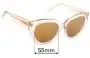 Sunglass Fix Replacement Lenses for Andrea Moore Flash Bright - 55mm Wide 