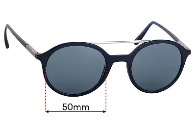 Giorgio Armani AR 8077 Replacement Lenses 50mm wide 
