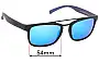 Sunglass Fix Replacement Lenses for Arnette Baller AN4248 - 54mm Wide 