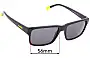 Sunglass Fix Replacement Lenses for Arnette Dashanzi AN4254 - 56mm Wide 