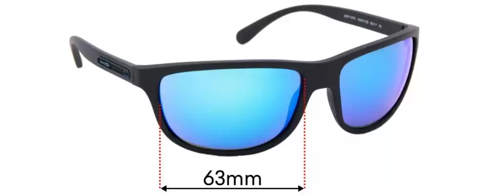 Polarized Replacement Lenses For Arnette Grip Tape AN4246 Sunglasses - Deep Blue Mirrored Lenses By APEX (USA Made)