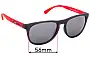 Sunglass Fix Replacement Lenses for Arnette Hardflip AN4245 - 56mm Wide 
