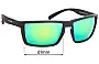 Sunglass Fix Verres de Remplacement pour Arnette Prydz 4253 - 61mm Wide 