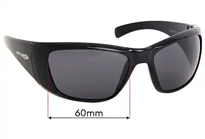 Arnette Rage XXL AN4175 Replacement Lenses 60mm wide 