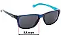 Sunglass Fix Ersatzgläser für Arnette Straight Cut AN4214 - 58mm Wide 
