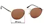 Sunglass Fix Replacement Lenses for Bailey Nelson  Adler Vintage - 49mm Wide 