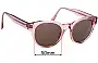 Sunglass Fix Replacement Lenses for Bailey Nelson  Carole - 50mm Wide 