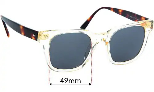 Sunglass Fix Replacement Lenses for Bailey Nelson Dustin - 49mm Wide Sunglass Fix Replacement Lenses for Bailey Nelson Dustin - 49mm Wide