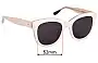 Sunglass Fix Replacement Lenses for Bailey Nelson  Elizabeth 2 - 52mm Wide 