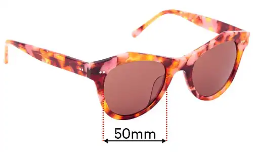 Sunglass Fix Replacement Lenses for Bailey Nelson Emery - 50mm Wide Bailey Nelson Emery Replacement Lenses 50mm wide