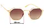 Sunglass Fix Verres de Remplacement pour Bailey Nelson  Reba - 48mm Wide 