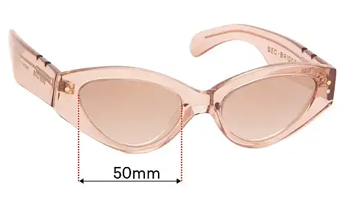 Pared  Rave Cave  Replacement Lenses 50mm wide 