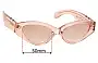 Sunglass Fix Replacement Lenses for Pared  Rave Cave - 50mm Wide 