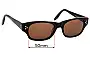 Sunglass Fix Replacement Lenses for Benjamin Whatts Workaholic Raven - 50mm Wide 