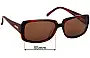 Sunglass Fix Replacement Lenses for Bill Bass Alice - 55mm Wide 