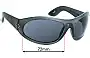 Sunglass Fix Ersatzgläser für Blinde Blinde 88 Specials - 72mm Wide 
