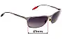 Sunglass Fix Replacement Lenses for Bolle Hampton - 61mm Wide 