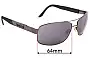 Sunglass Fix Replacement Lenses for Bolle Quantum - 64mm Wide 