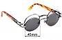 Sunglass Fix Replacement Lenses for Boy London 90's Vintage - 45mm Wide 