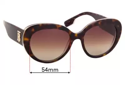 Burberry B 4298 Replacement Lenses 54mm wide 