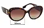 Sunglass Fix Replacement Lenses for Burberry B 4298 - 54mm Wide 