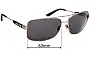 Sunglass Fix Verres de Remplacement pour Burberry B 3074 - 63mm Wide 