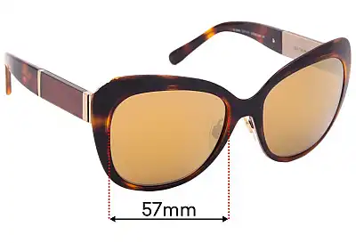 Burberry B 3088 Replacement Lenses 57mm wide 