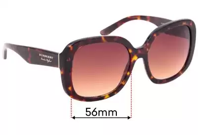 Burberry B 4259 Replacement Lenses 56mm wide 