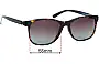 Sunglass Fix Replacement Lenses for Bvlgari 3036-F - 55mm Wide 