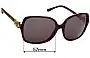 Sunglass Fix Replacement Lenses for Bvlgari 8120-B - 57mm Wide 