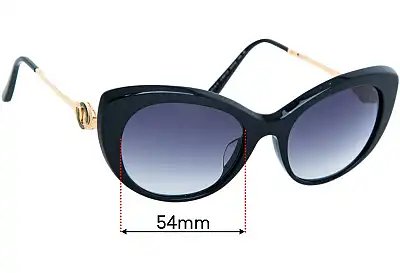 Bvlgari 8141-K-F Replacement Lenses 54mm wide 