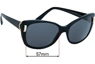 Bvlgari 8170 Replacement Lenses 57mm wide 