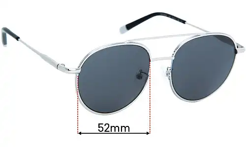 Sunglass Fix Replacement Lenses for Calvin Klein CK2153SA - 52mm Wide Calvin Klein CK2153SA Replacement Lenses 52mm wide