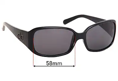 Calvin Klein CK3065S Lentes de Repuesto 58mm wide 