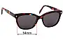Sunglass Fix Verres de Remplacement pour Carla Zampatti 01 - 54mm Wide 