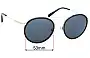 Sunglass Fix Lentes de Repuesto para Carla Zampatti Sun Rx 13 - 53mm Wide 