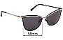 Sunglass Fix Lentes de Repuesto para Carla Zampatti Sun Rx 17 - 58mm Wide 
