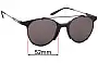 Sunglass Fix Verres de Remplacement pour Carrera 128/S - 52mm Wide 