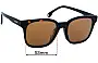 Sunglass Fix Ersatzgläser für Carrera 185/F/S - 53mm Wide 