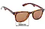 Sunglass Fix Ersatzgläser für Carrera 6000 - 50mm Wide 