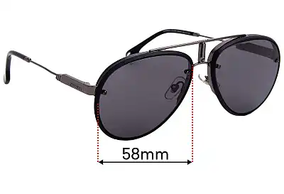 Carrera Glory Ersatzgläser 58mm wide 