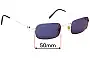 Sunglass Fix Replacement Lenses for Cartier T8100364 - 50mm Wide 