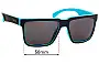 Sunglass Fix Replacement Lenses for Carve Phenomenon - 58mm Wide 
