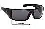 Sunglass Fix Replacement Lenses for Carve Wolf Pak - 66mm Wide 