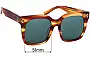 Sunglass Fix Ersatzgläser für Celine CL 41076/S - 51mm Wide 