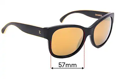 Chanel 5270 Ersatzgläser 57mm wide 