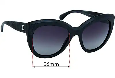 Chanel 5332 Ersatzgläser 56mm wide 