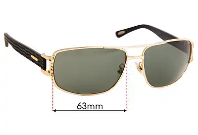 Chopard SCH 905 Replacement Lenses 63mm wide 