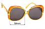 Sunglass Fix Replacement Lenses for Christian Dior 2241 - 54mm Wide 